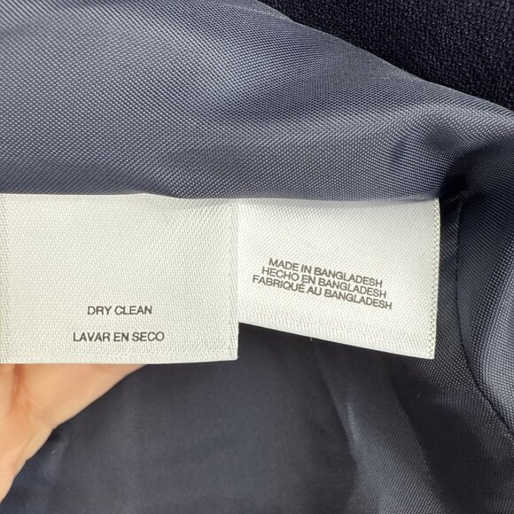 Le Suit Womens Size 8 Navy Blue Notch Collar Three Button Blazer Jacket Work NWT - Picture 6 of 7